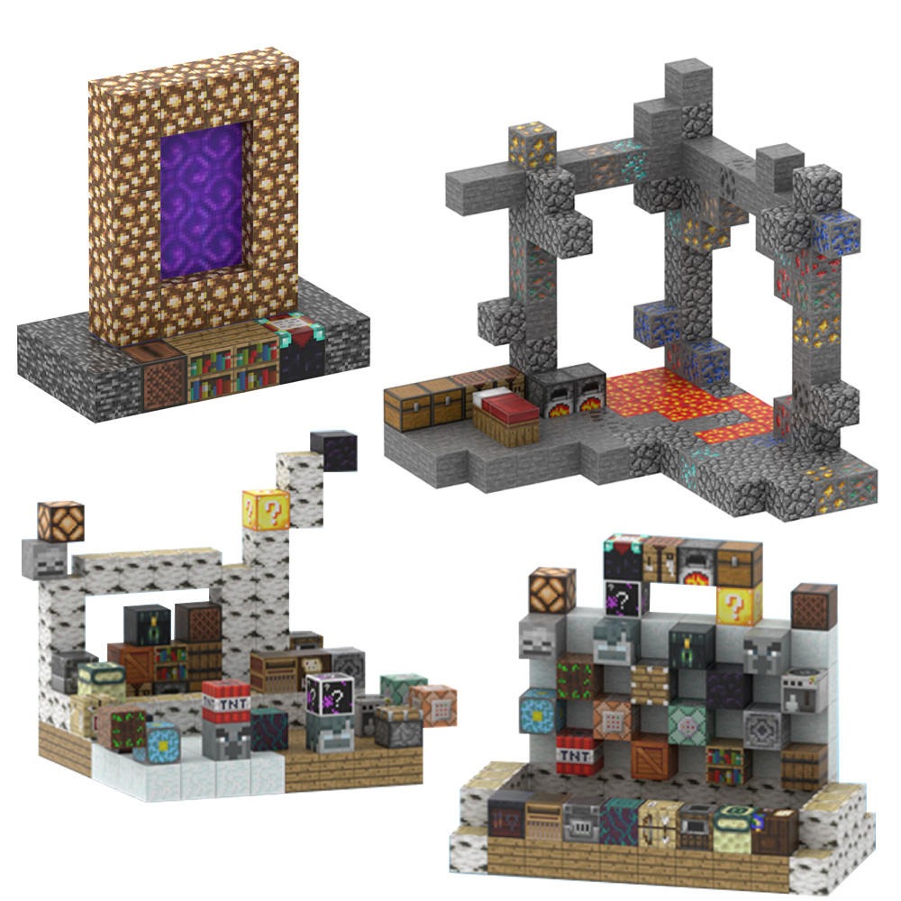 MINEBLOCKS 75 PEÇAS + 2 BONECOS